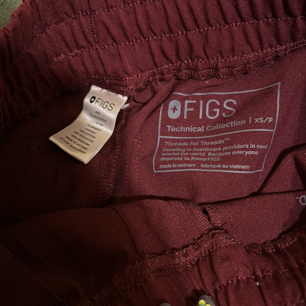 Figs Burgundy Scrubs - Picture 4 of 5